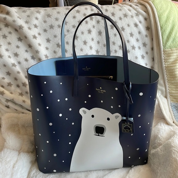 kate spade polar bear bag